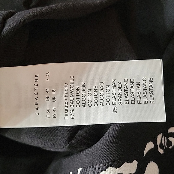 Caractere Single Breasted Blazer Jacket Scribble Print  Large - Picture 10 of 12